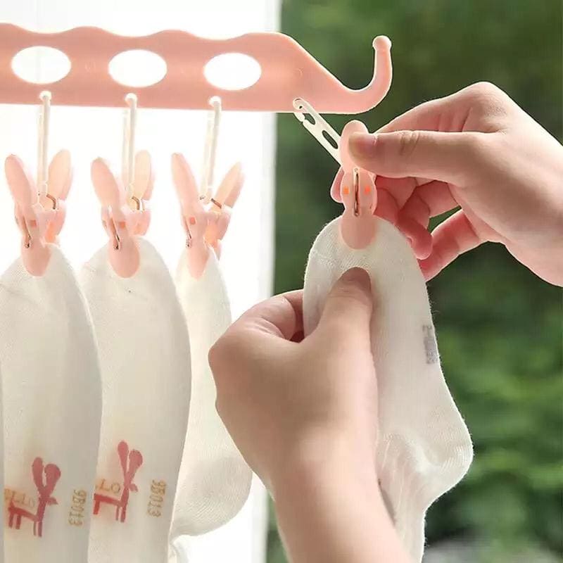 8 Hole Hanger Organizer, Multifunctional Folding Magic Hanger, Drying Rack Clothes Storage 8 Hole Hanger Organizer, Multifunctional Folding Magic Hanger, Drying Rack Clothes Storage